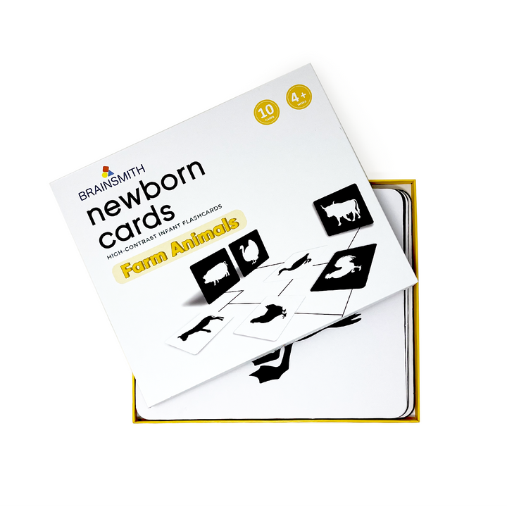 Brainsmith Farm Animals Newborn High Contrast Flash Cards
