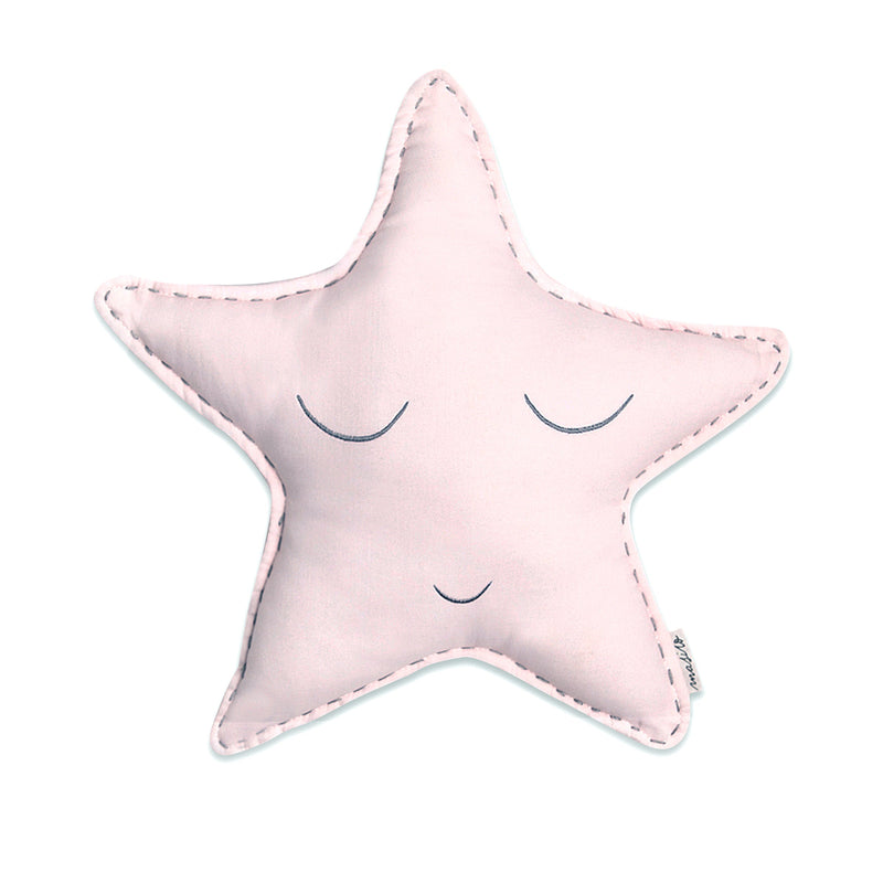 Organic Shape Cushion – Sleepy Star (Pink)