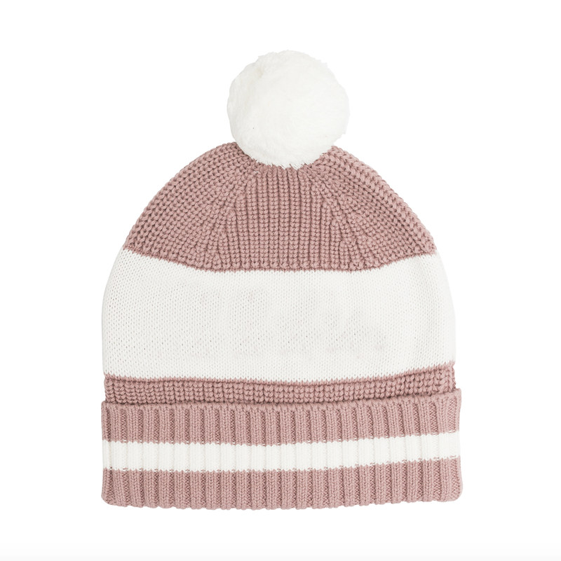 Rose Bloom Chunky Cotton Knitted Personalized Beanies