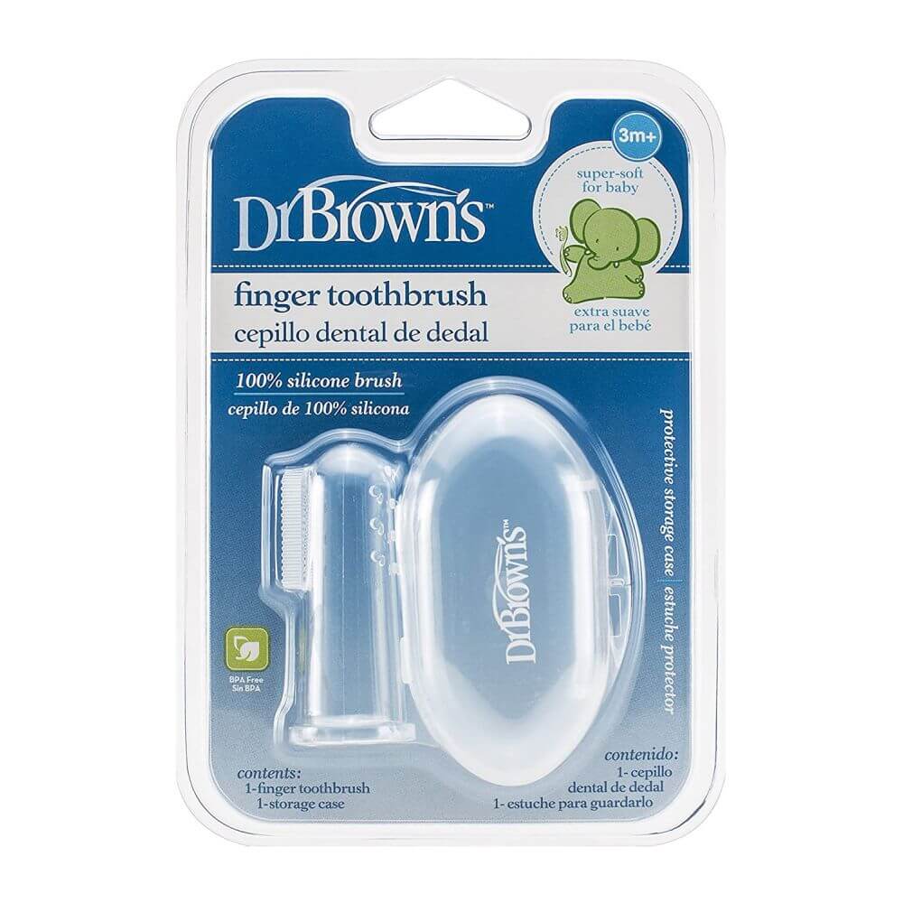 Silicone Finger Toothbrush with case