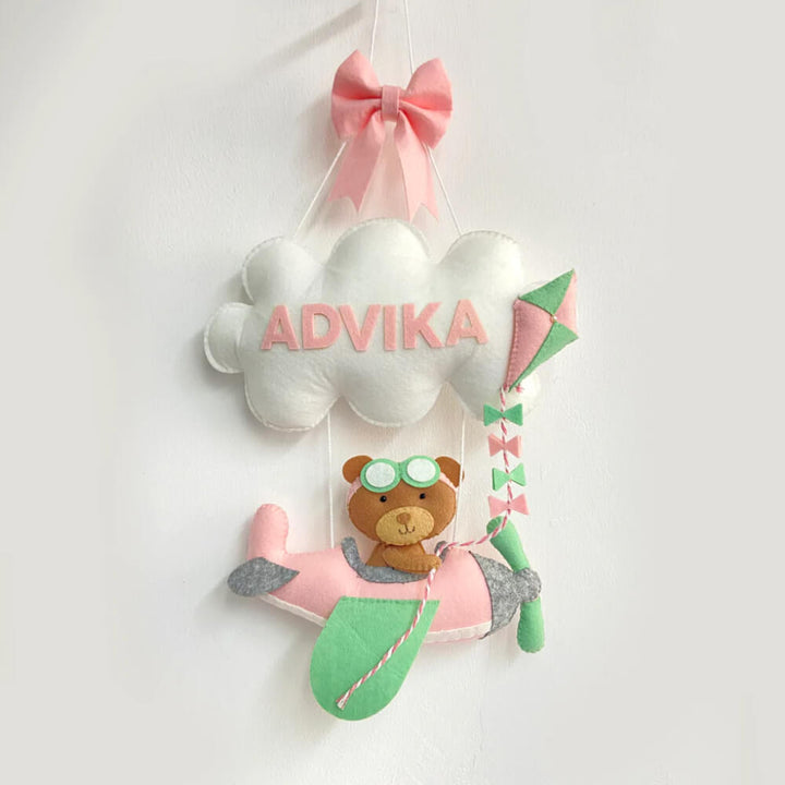 #color_Teddy-On-An-Airplane-Personalised-Wall-Hanging