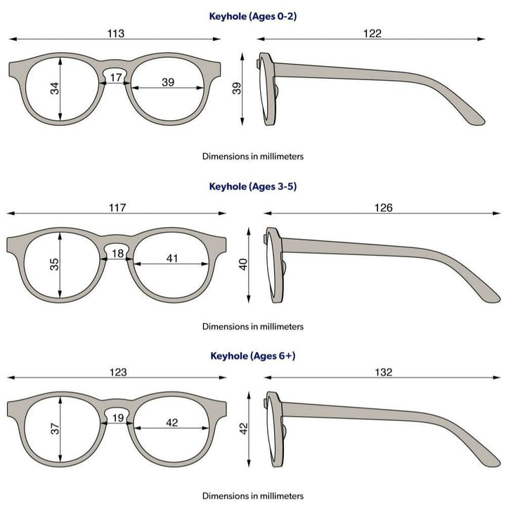 Babiators Blue Light Screen Saver Keyhole Glasses - Black Ops Black