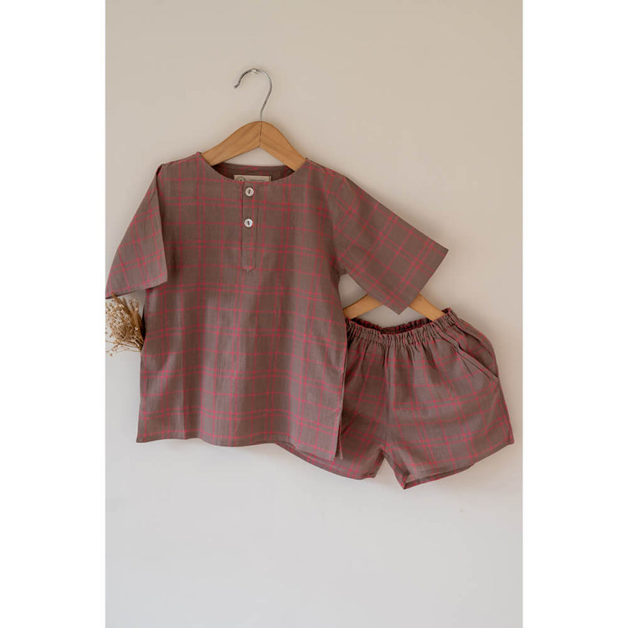 Kids Sleepover Party Kurta - (Set of 2)