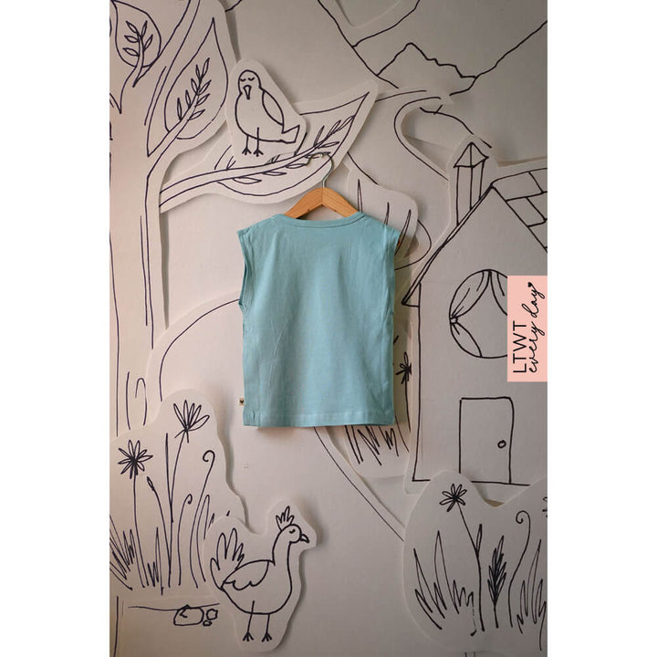 Everyday kids unisex sleeveless tee - Sea Green