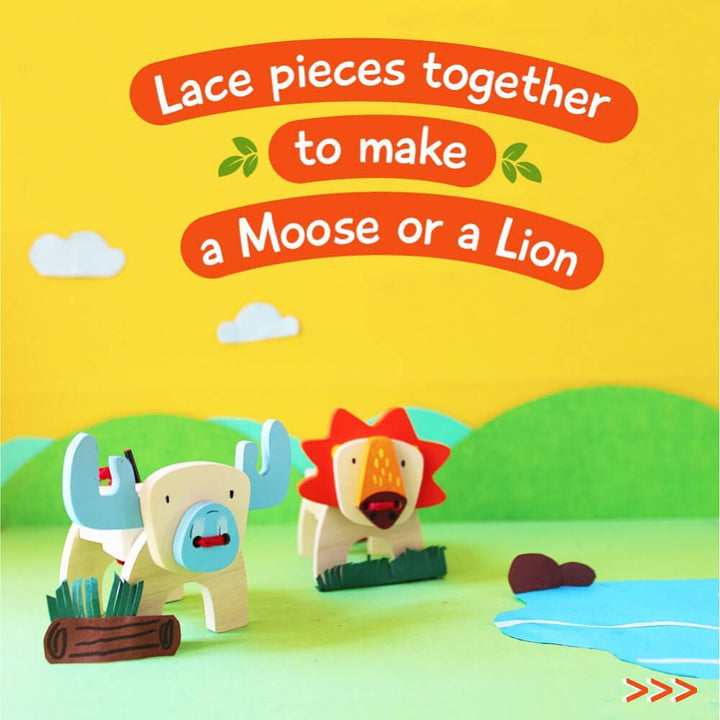 Lace &amp; Make Safari Animals