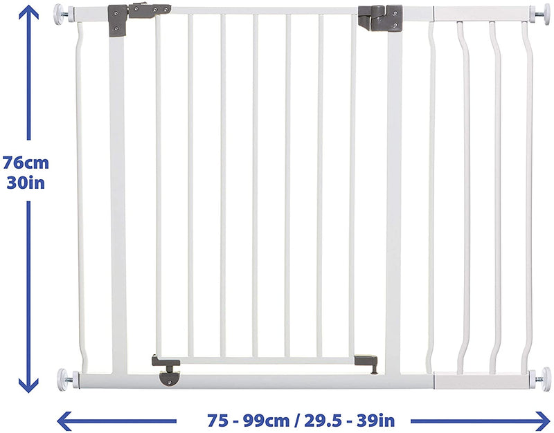 Liberty Security Gate with extensions combo- White