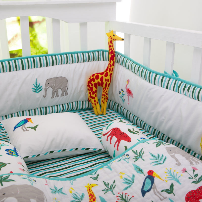 Little West Street Personalized Serengeti Organic Reversible Quilt