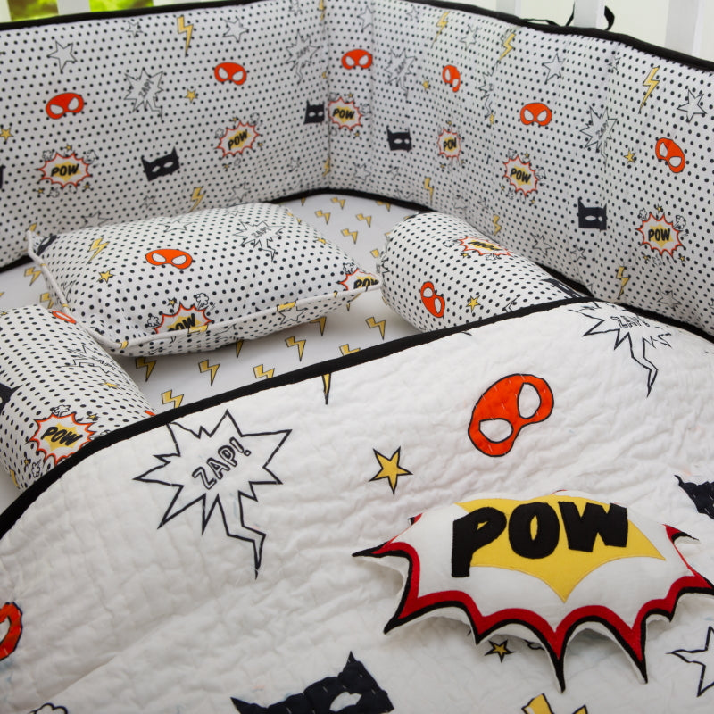 Little West Street Superhero Organic Reversible Quilt