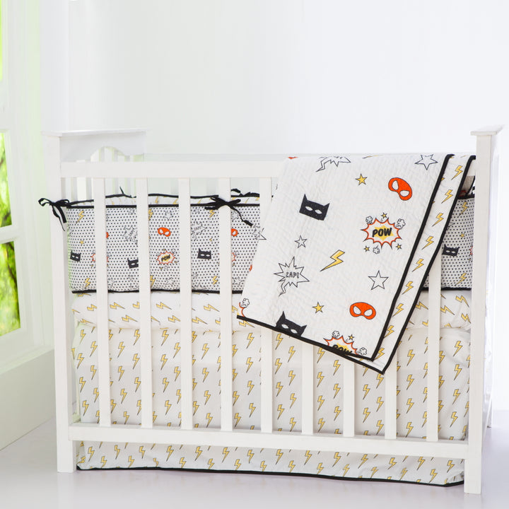 Little West Street Superhero Organic Reversible Quilt