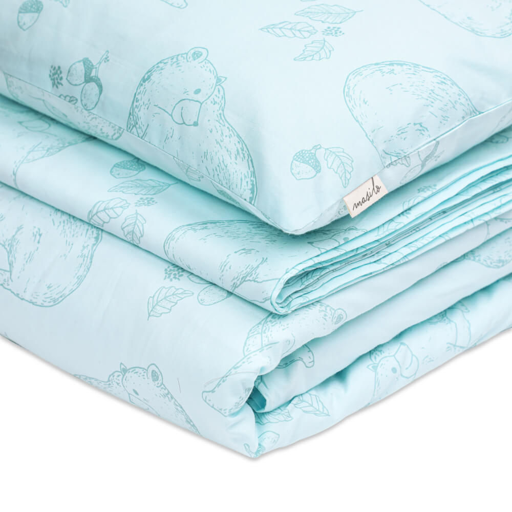 Organic Cotton Toddler Cot Set - Bear Hug