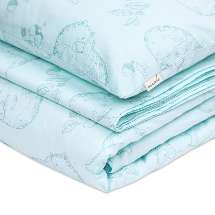 Organic Cotton Toddler Cot Set - Bear Hug