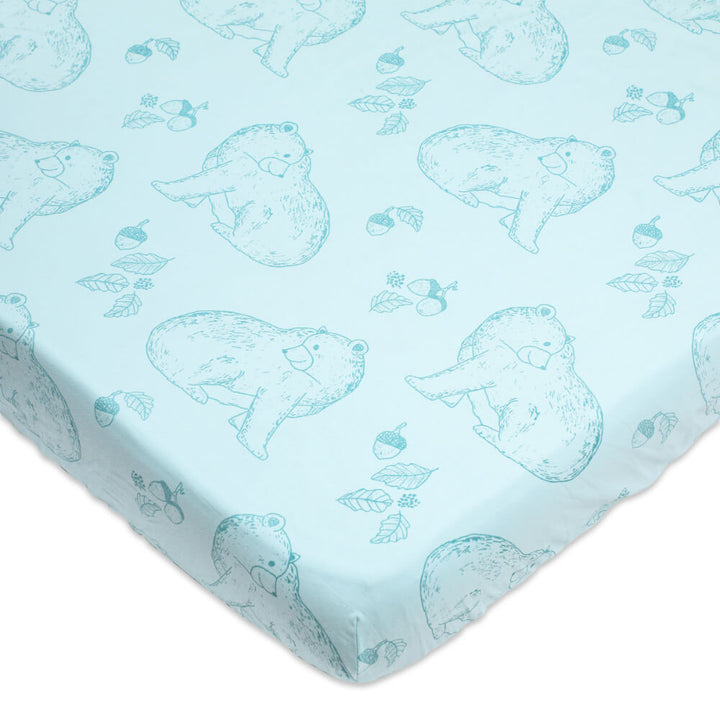 Organic Cotton Toddler Cot Set - Bear Hug