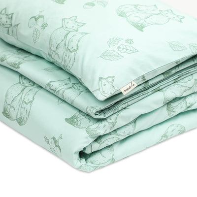 Organic Cotton Toddler Cot Set - Clever Fox