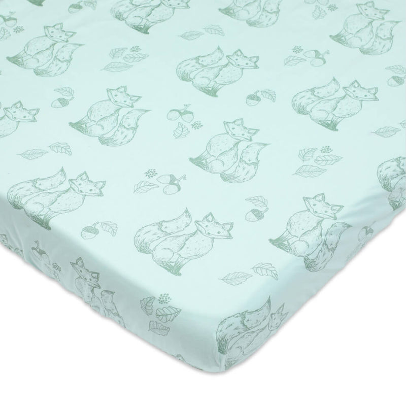 Organic Cotton Toddler Cot Set - Clever Fox