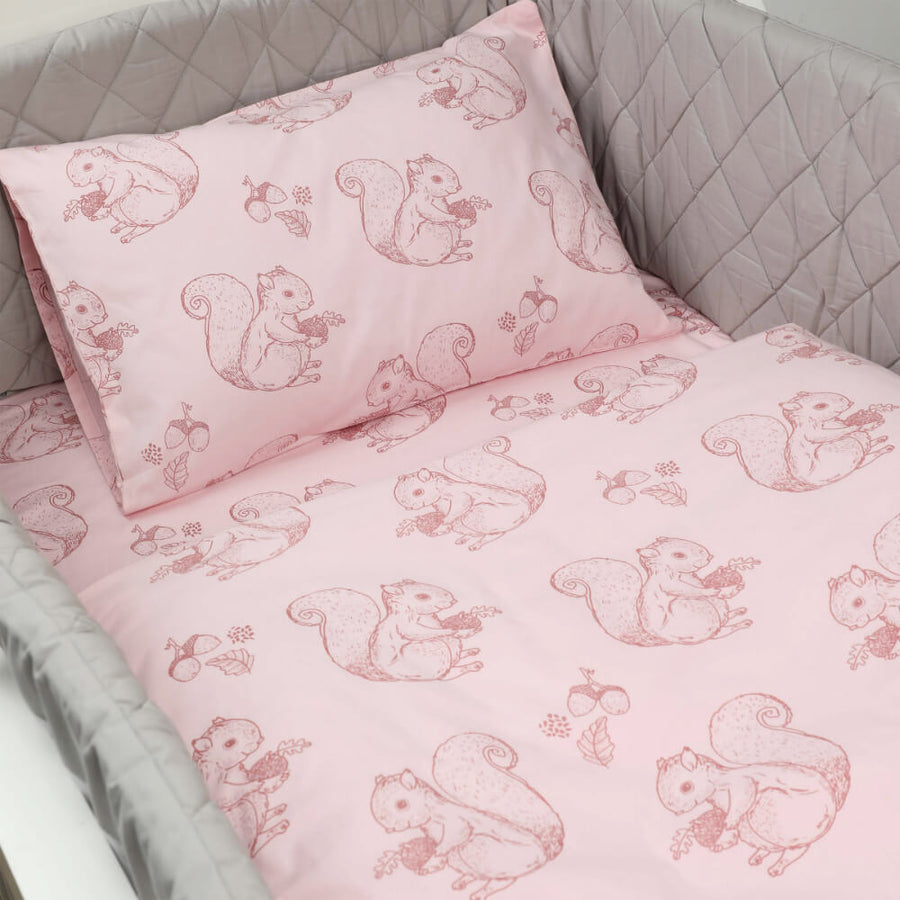 Organic Cotton Toddler Cot Set - Nuts About You