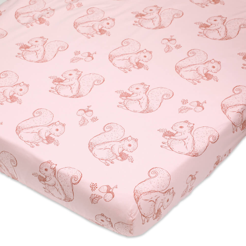 Organic Cotton Toddler Cot Set - Nuts About You