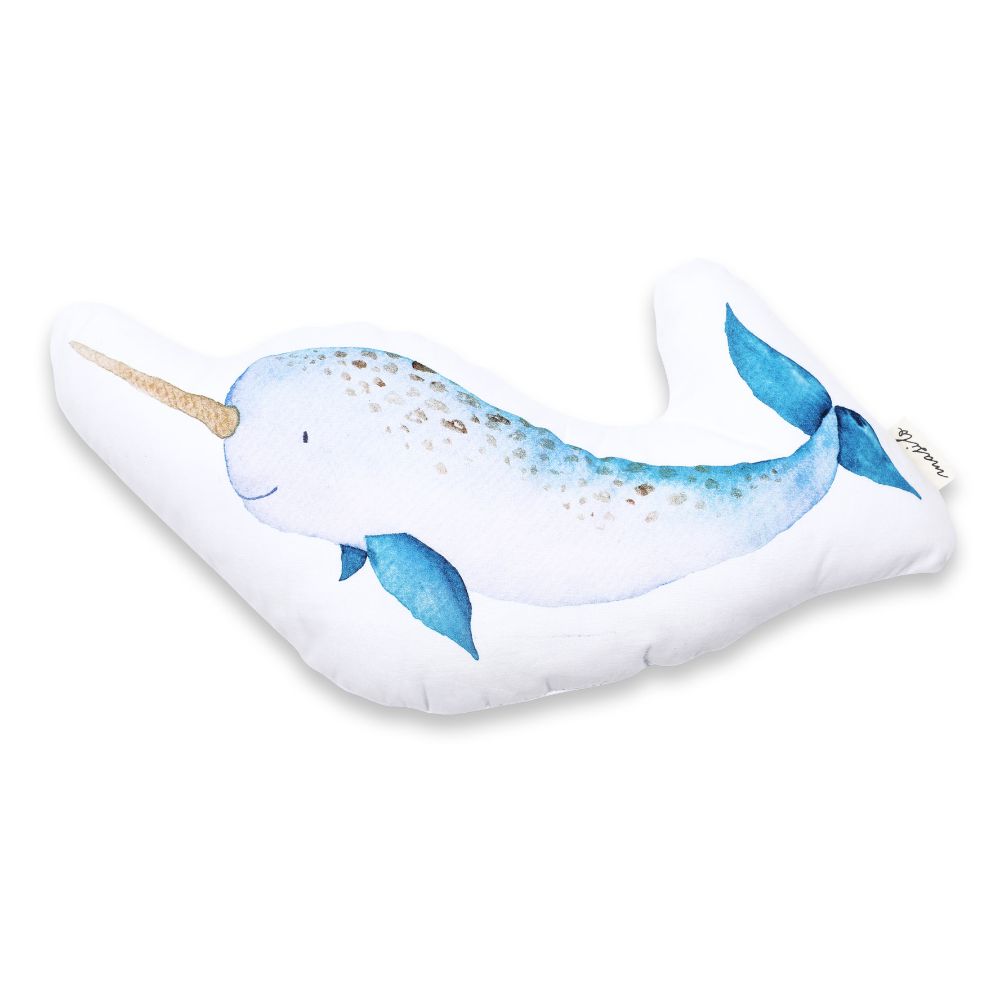 Organic Shape Cushion - Narwhal