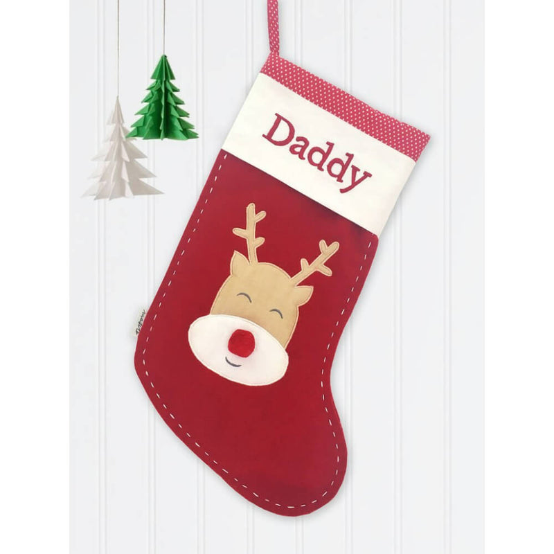 Christmas Stockings - Red Nosed Reindeer