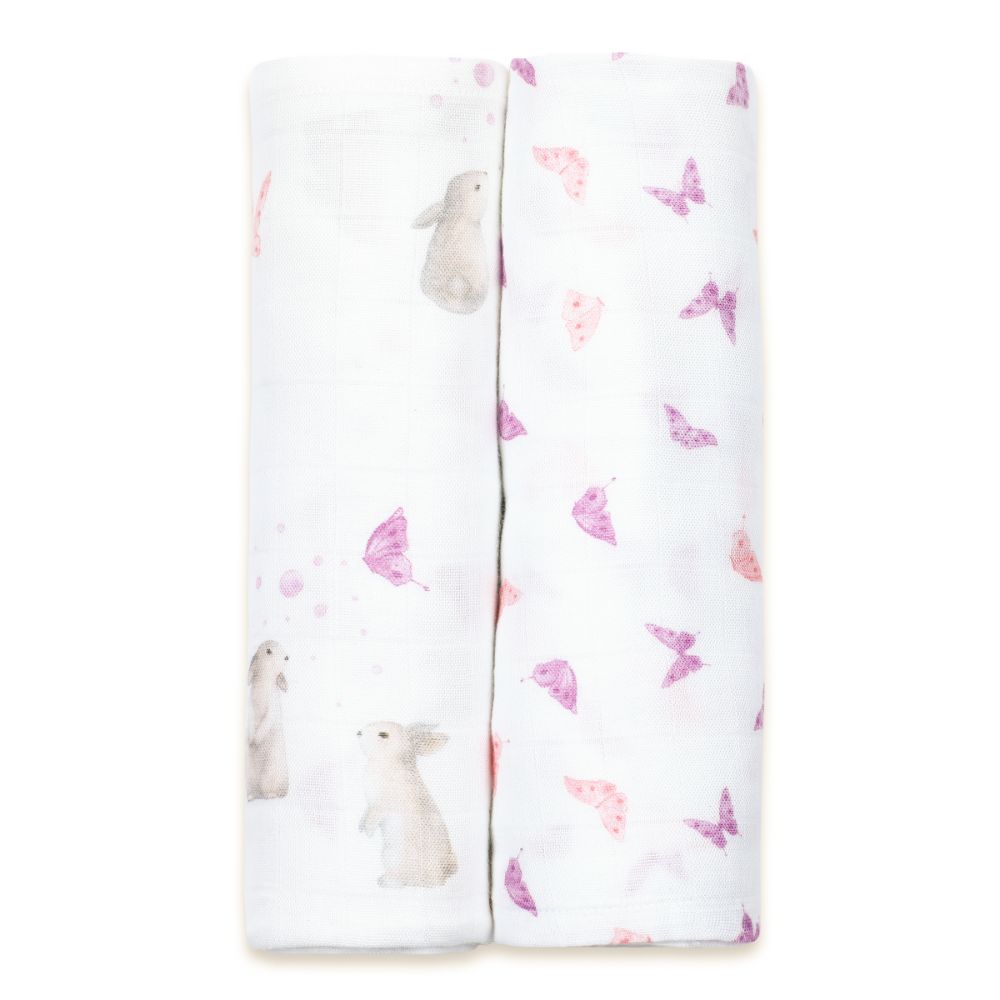 Bamboo Muslin Swaddles (Set of 2)