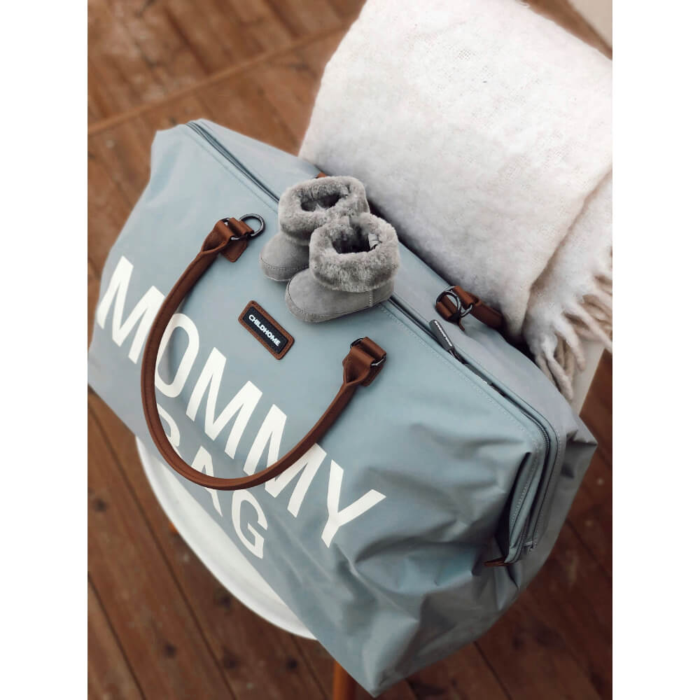 Childhome Mommy Bag Nursery Bag- Grey/Off White