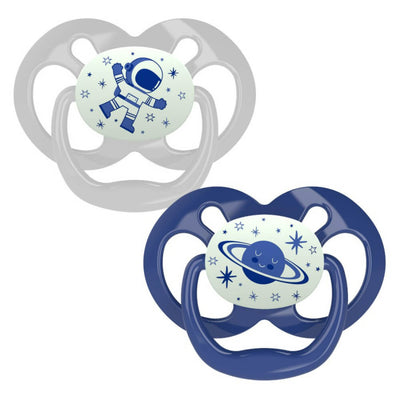 Advantage Pacifiers Stage 2 Glow in the Dark -Pack of 2