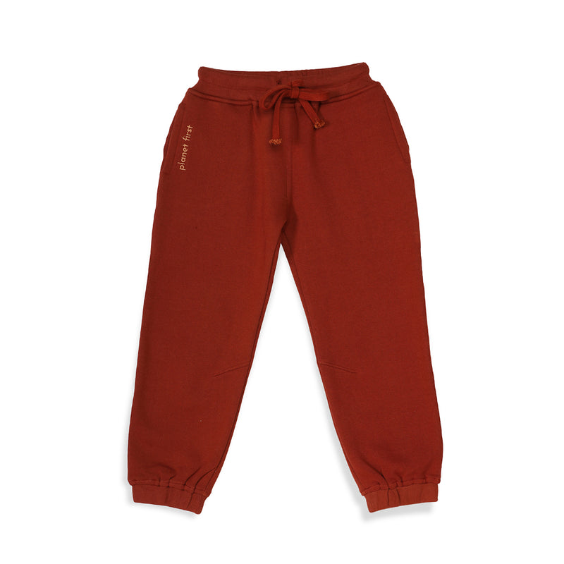 Planet First Unisex Joggers - Brick Red