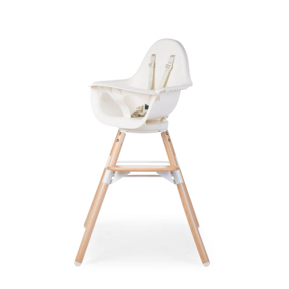 Childhome Evolu One.80° Rotating Highchair (50-75 Cm/*90 Cm) - Natural/White