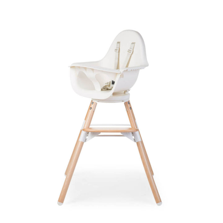 Childhome Evolu One.80° Rotating Highchair (50-75 Cm/*90 Cm) - Natural/White