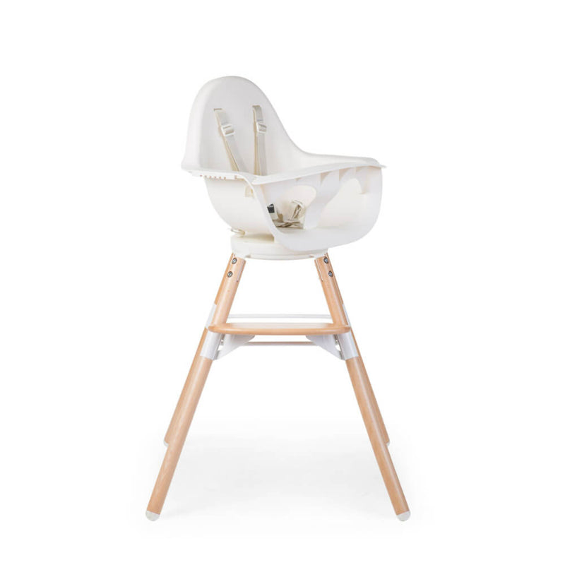 Childhome Evolu One.80° Rotating Highchair (50-75 Cm/*90 Cm) - Natural/White