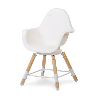 Childhome Evolu One.80° Rotating Highchair (50-75 Cm/*90 Cm) - Natural/White