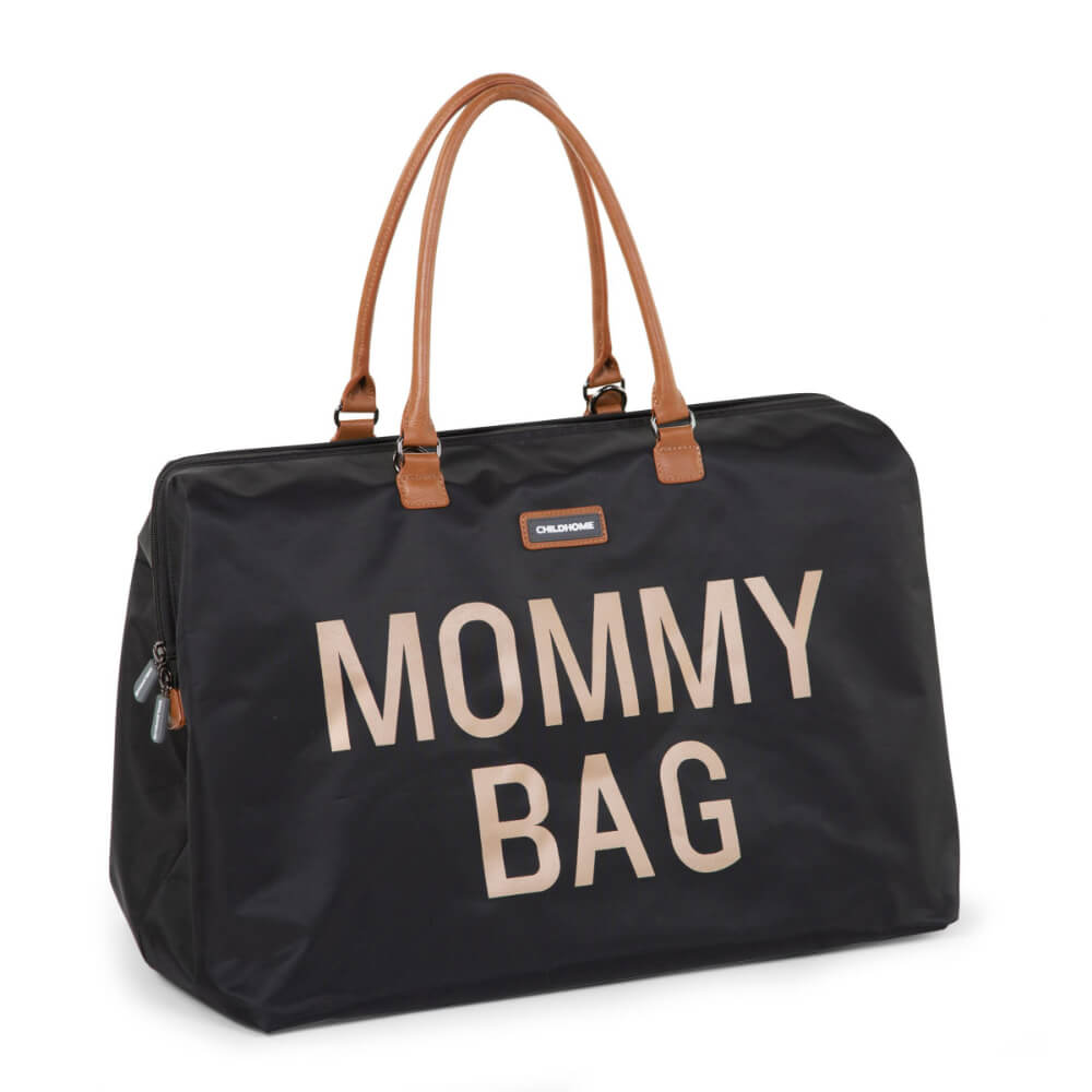 Childhome Mommy Bag Nursery Bag - Black/Gold