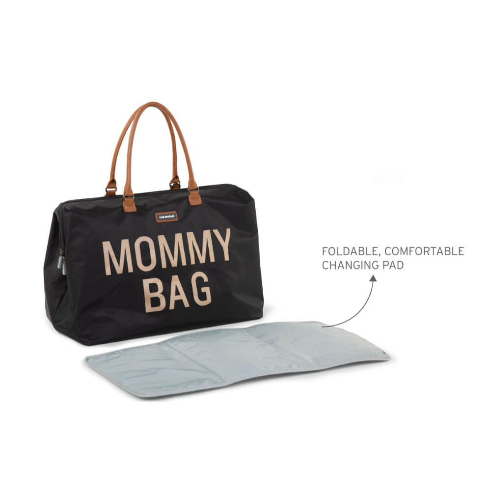 Childhome Mommy Bag Nursery Bag - Black/Gold