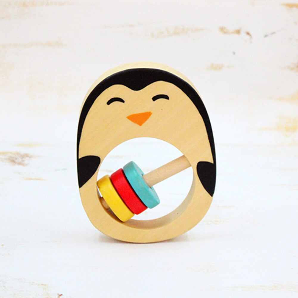 Penguin Wooden Rattle