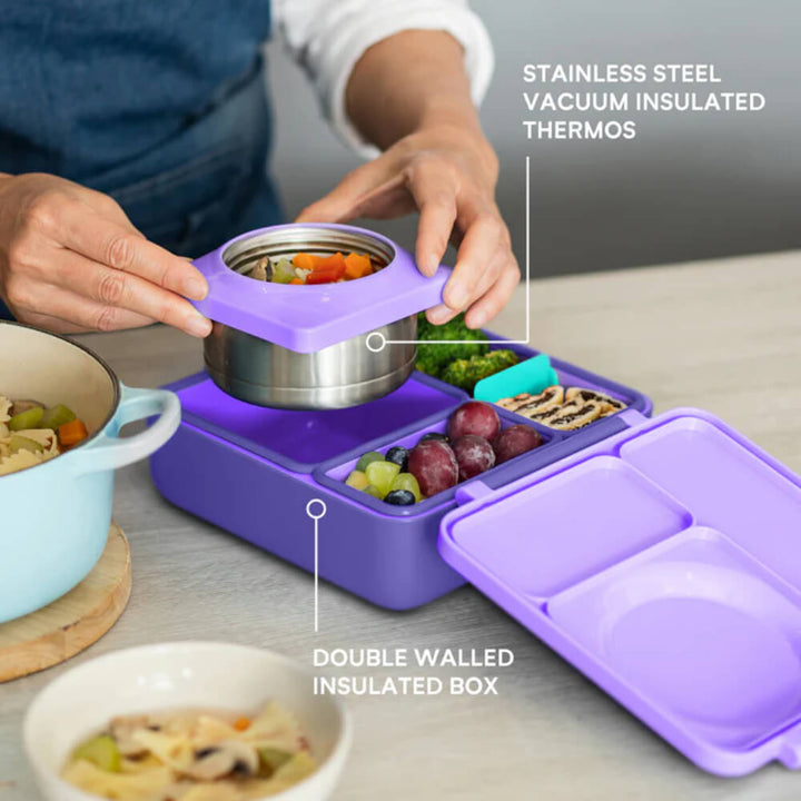 Omie Insulated Bento Lunch Box-Purple Plum