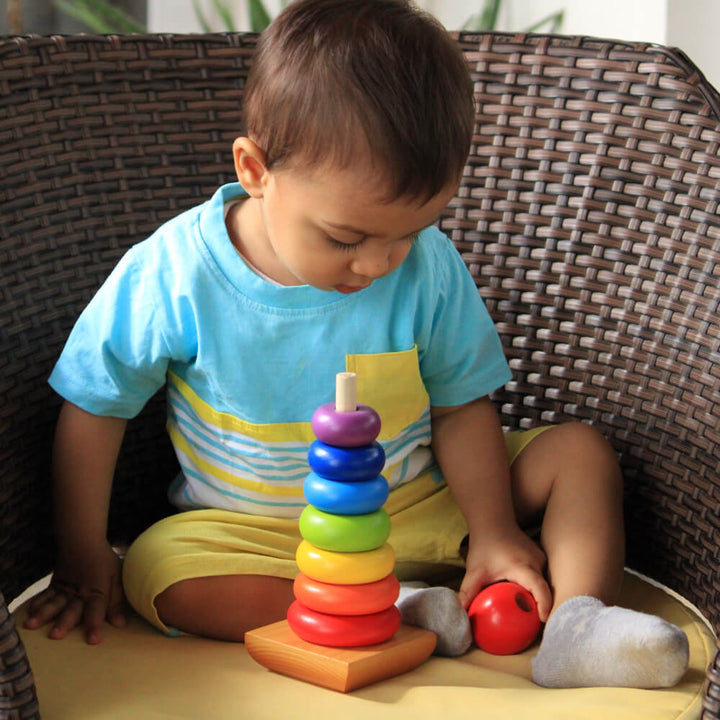 Rainbow Wooden Stacker