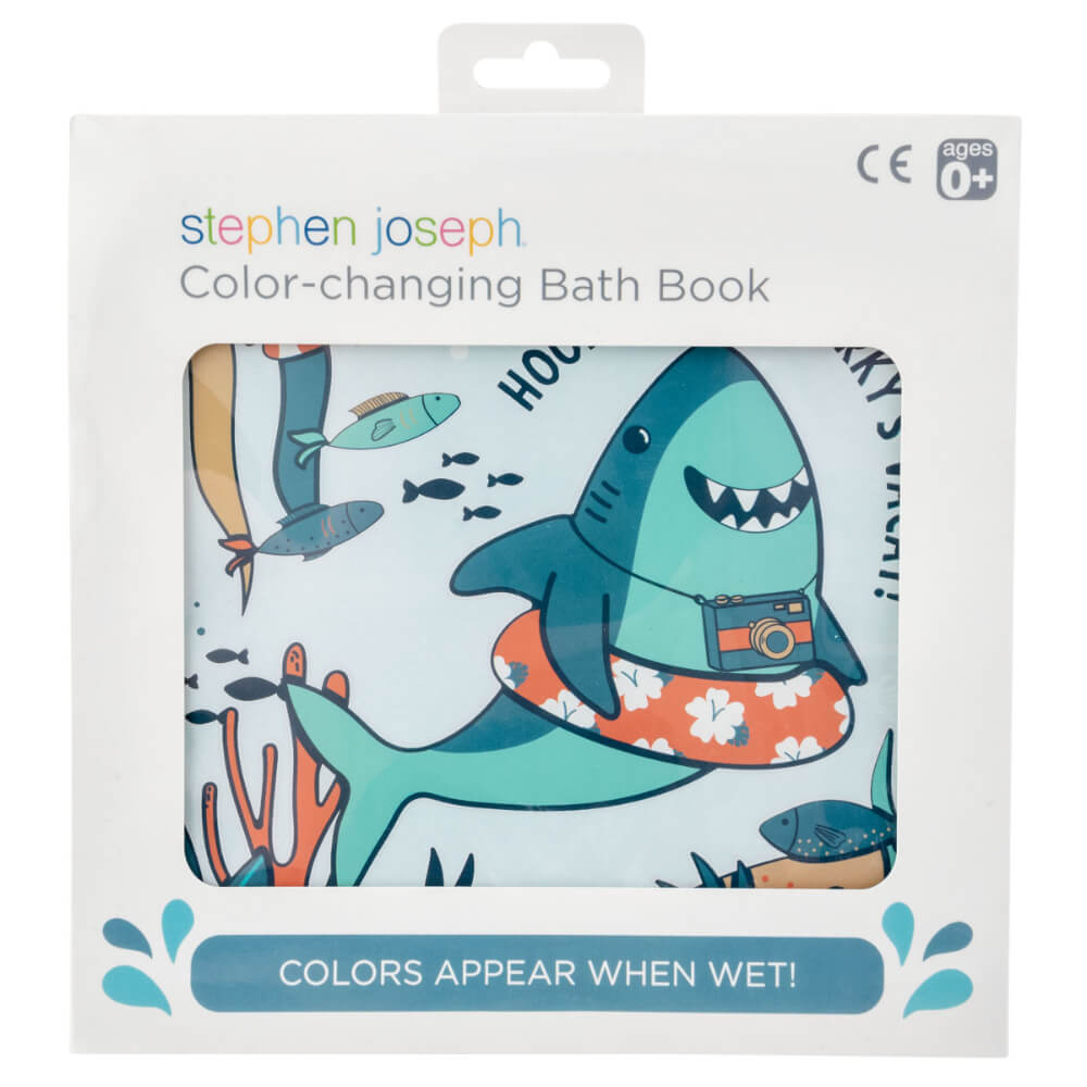 Stephen Joseph Colour Changing Bath Book - Shark