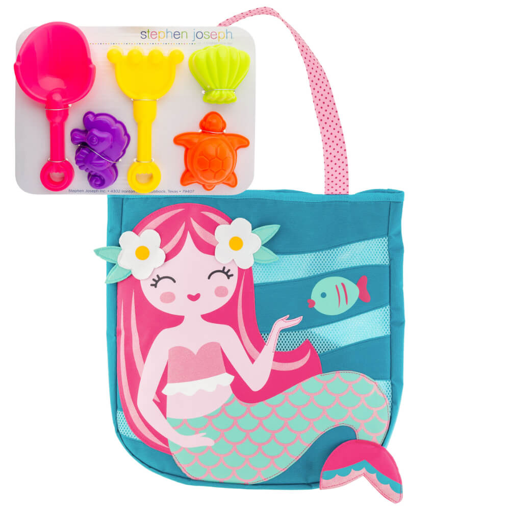 Stephen Joseph Beach Totes - Mermaid