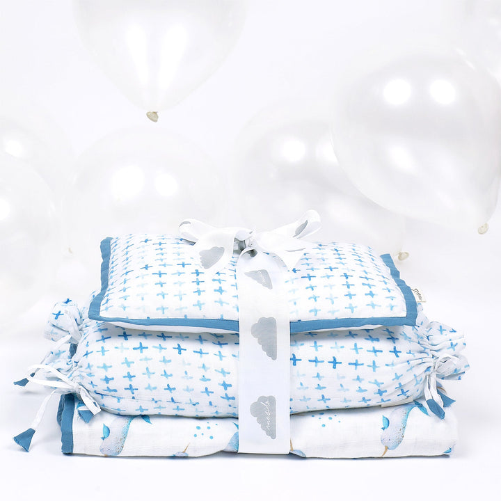 Masilo New Baby Mini Cot Set - Believe in Narwhals