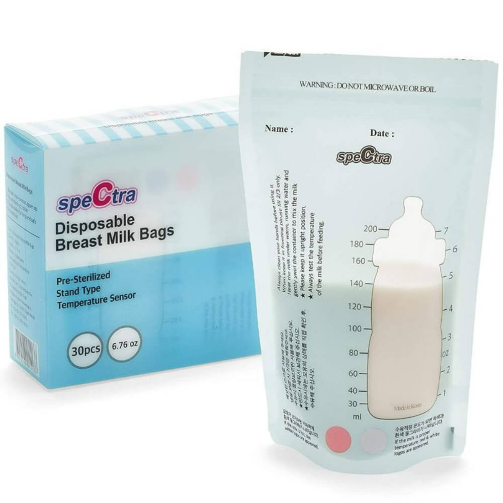 Spectra Disposable Breast Milk Storage Bags, 200 ml - 30 pcs