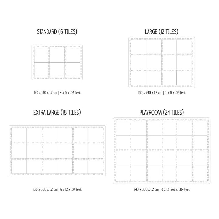 Toddlekind Prettier Puzzle Playmats Berber - Storm