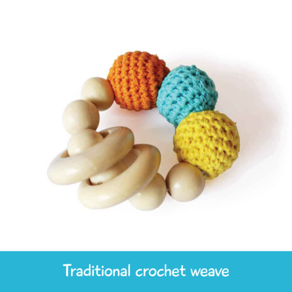 Wooden Teether and Rattle Rings