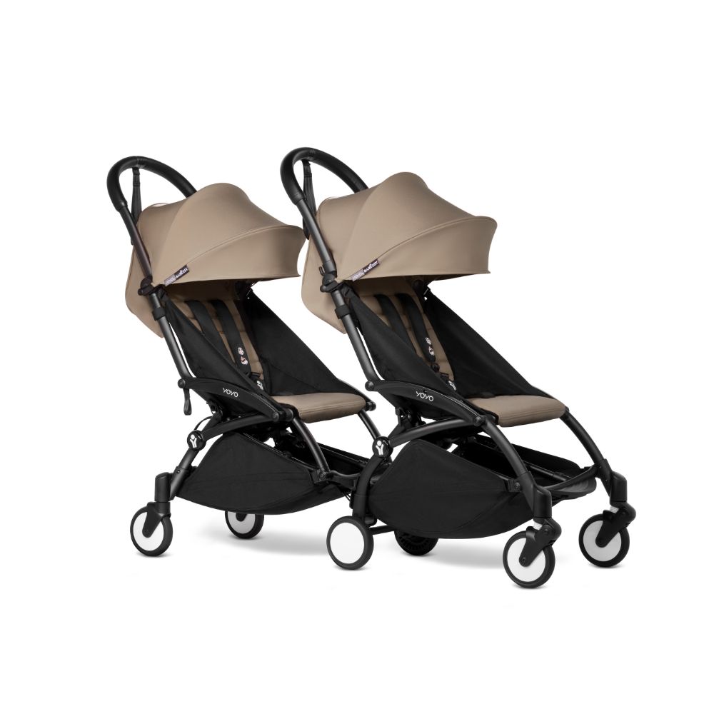 YOYO² Double Stroller for Twins (6 months+) - Black Frame