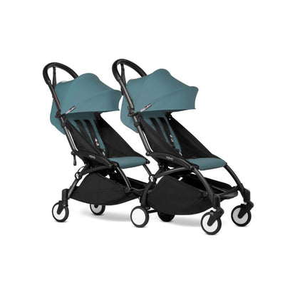 YOYO Double Stroller for Twins (6 months+) - Black Frame