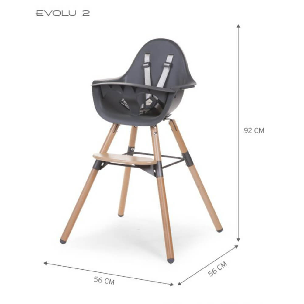 Childhome Evolu 2 Height Adjustable Highchair (50-75 CM/*90 CM)