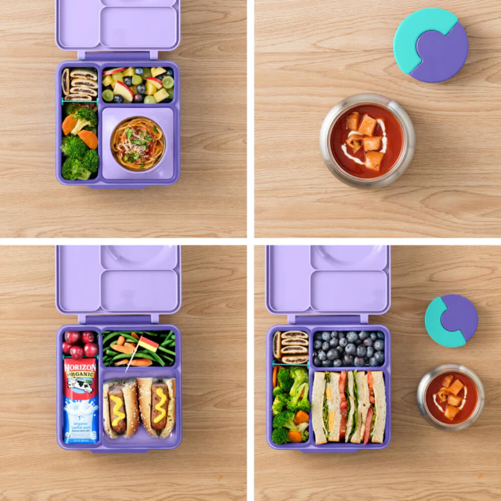 Omie Insulated Bento Lunch Box-Purple Plum