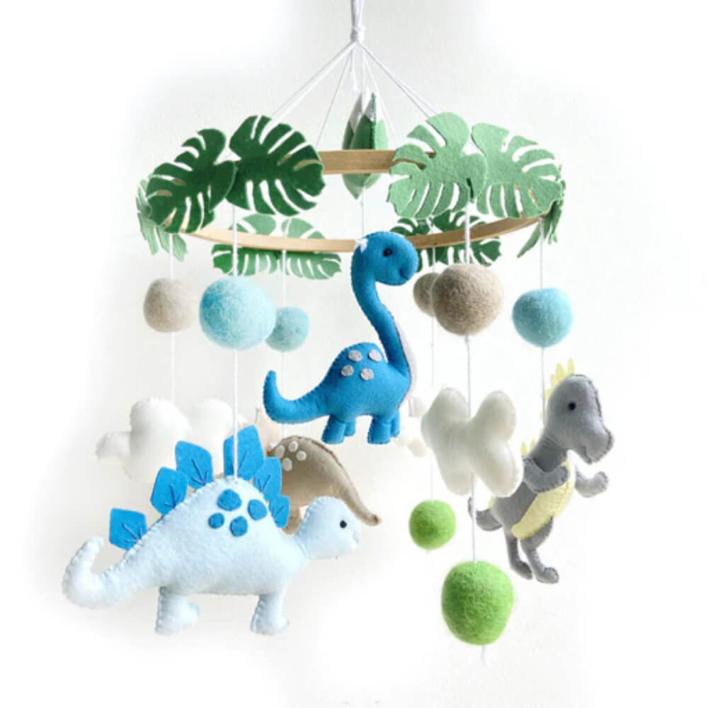 Baby Dinosaurs Themed Cot Mobile