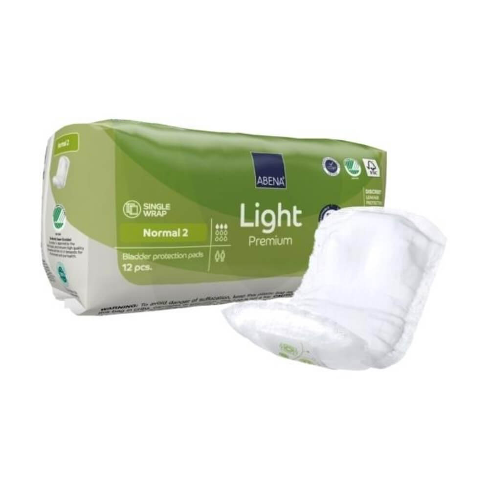 Abena Light Normal 2 Incontinence Pads - 350 ml Absorbency