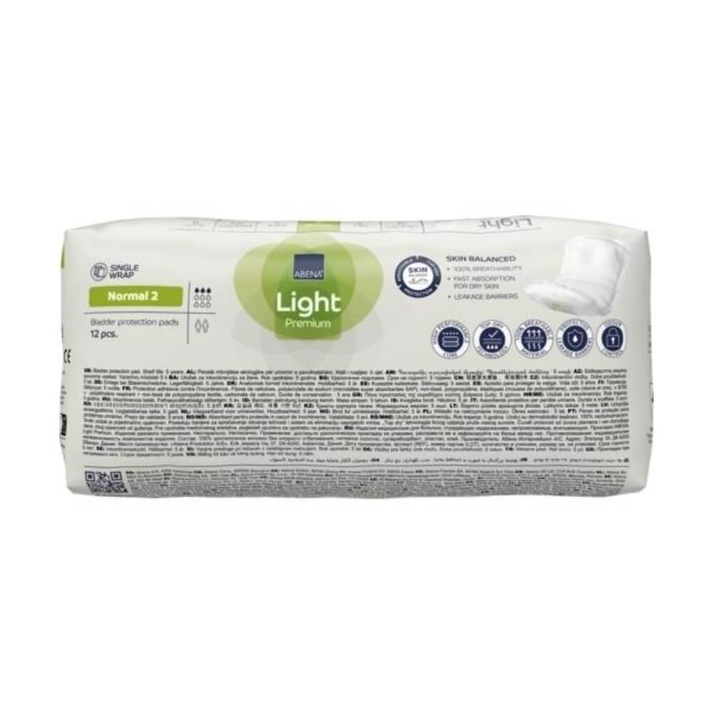 Abena Light Normal 2 Incontinence Pads - 350 ml Absorbency