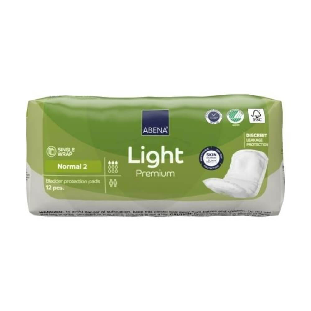 Abena Light Normal 2 Incontinence Pads - 350 ml Absorbency