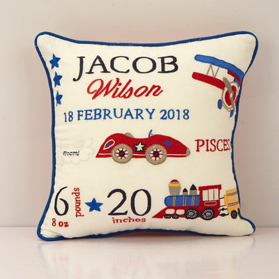 Little West Street Personalized Off-We-Go! Birth Pillow